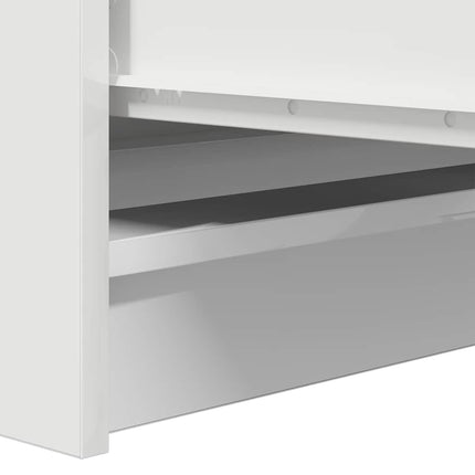 skænk 100x35x99 cm konstrueret træ hvid