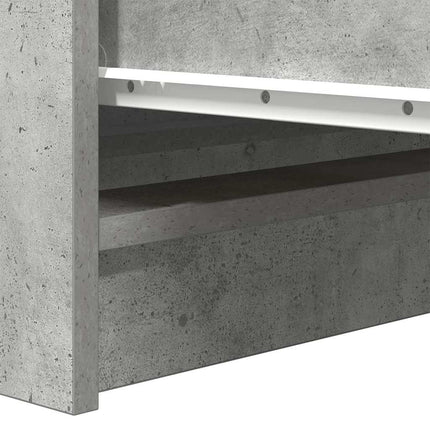 skænk 100x35x99 cm konstrueret træ betongrå
