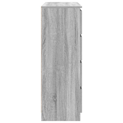 skænk 100x35x99 cm konstrueret træ grå sonoma-eg