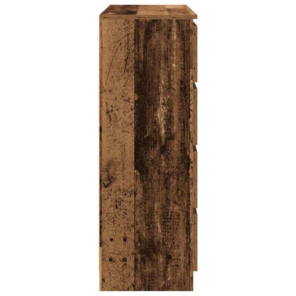 skænk 100x35x99 cm konstrueret træ antikt træ