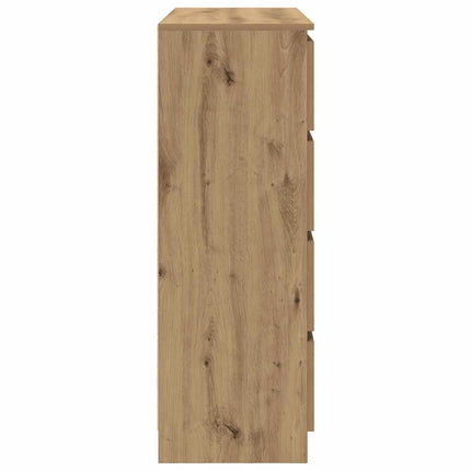 skænk 100x35x99 cm konstrueret træ kunsteg