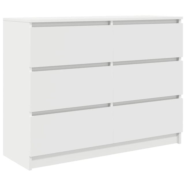 skænk 100x35x76 cm konstrueret træ hvid