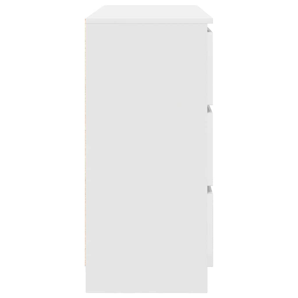 skænk 100x35x76 cm konstrueret træ hvid