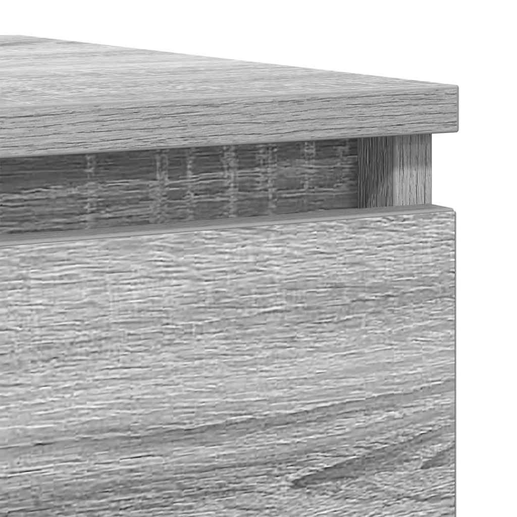 skænk 100x35x76 cm konstrueret træ grå sonoma-eg