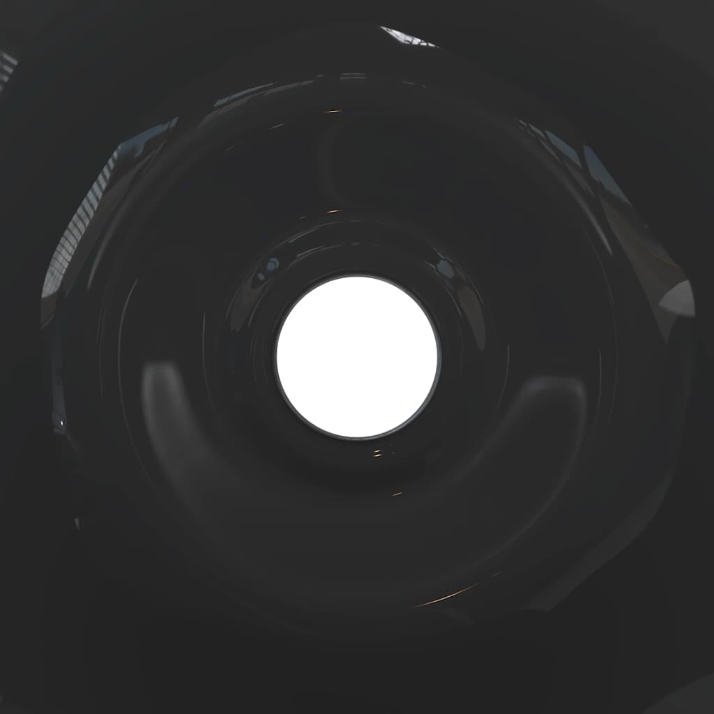 håndvaske 2 stk Ø42x14 cm keramik glans sort