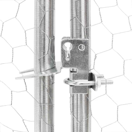 hønsegård 2,5x8x2,25 m galvaniseret stål