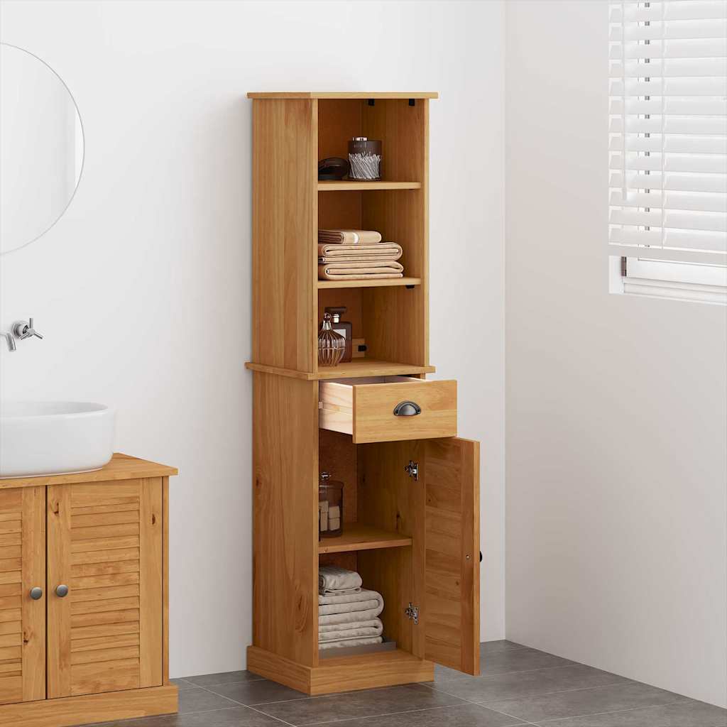 Badeværelsesmøbel sæt med skuffe VIGO 2 pcs Brun og honningbrun