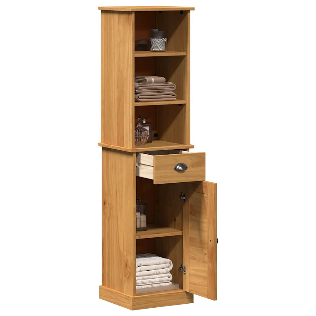 Badeværelsesmøbel sæt med skuffe VIGO 2 pcs Brun og honningbrun