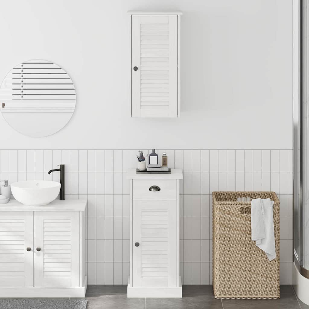 Badeværelsesskab VIGO 2 pcs Hvid og antik hvid 37 x 34 x 80 cm billede