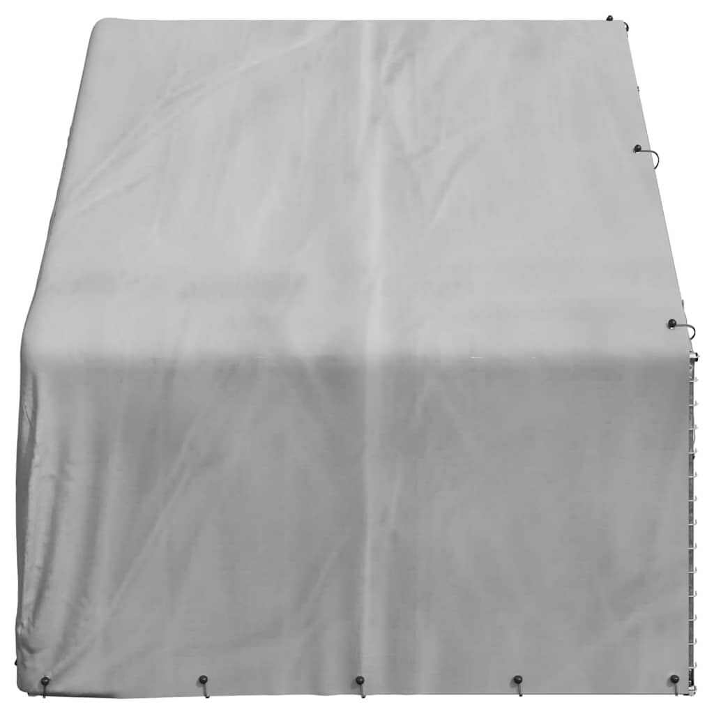 udendørs hundebur med overtræk 3x2x1,9 m galvaniseret stål