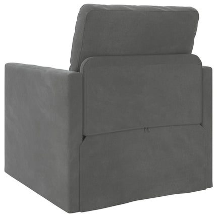 Sovesofa Mørkegrå 74 x 77 x 81 cm Fløjl