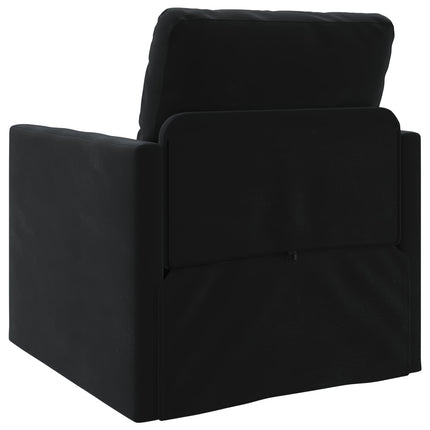 Sovesofa Sort 74 x 77 x 81 cm Fløjl