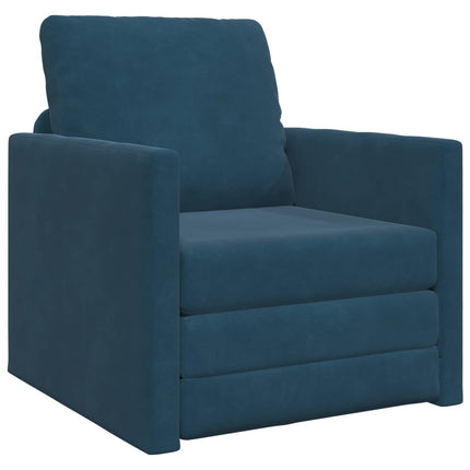 Sovesofa Blå 74 x 77 x 81 cm Fløjl