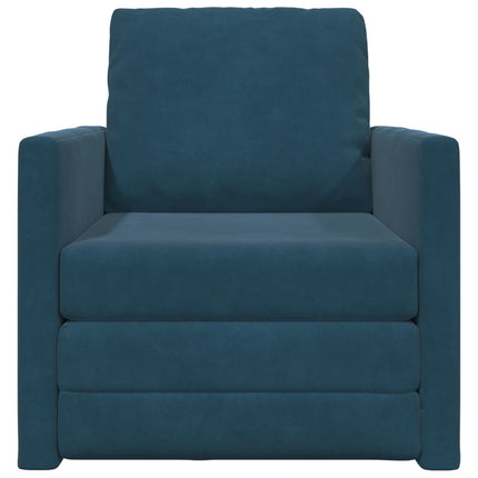 Sovesofa Blå 74 x 77 x 81 cm Fløjl