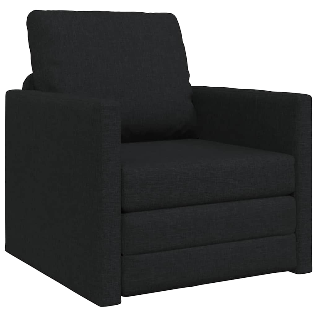 Sovesofa Sort 74 x 77 x 81 cm Fløjl