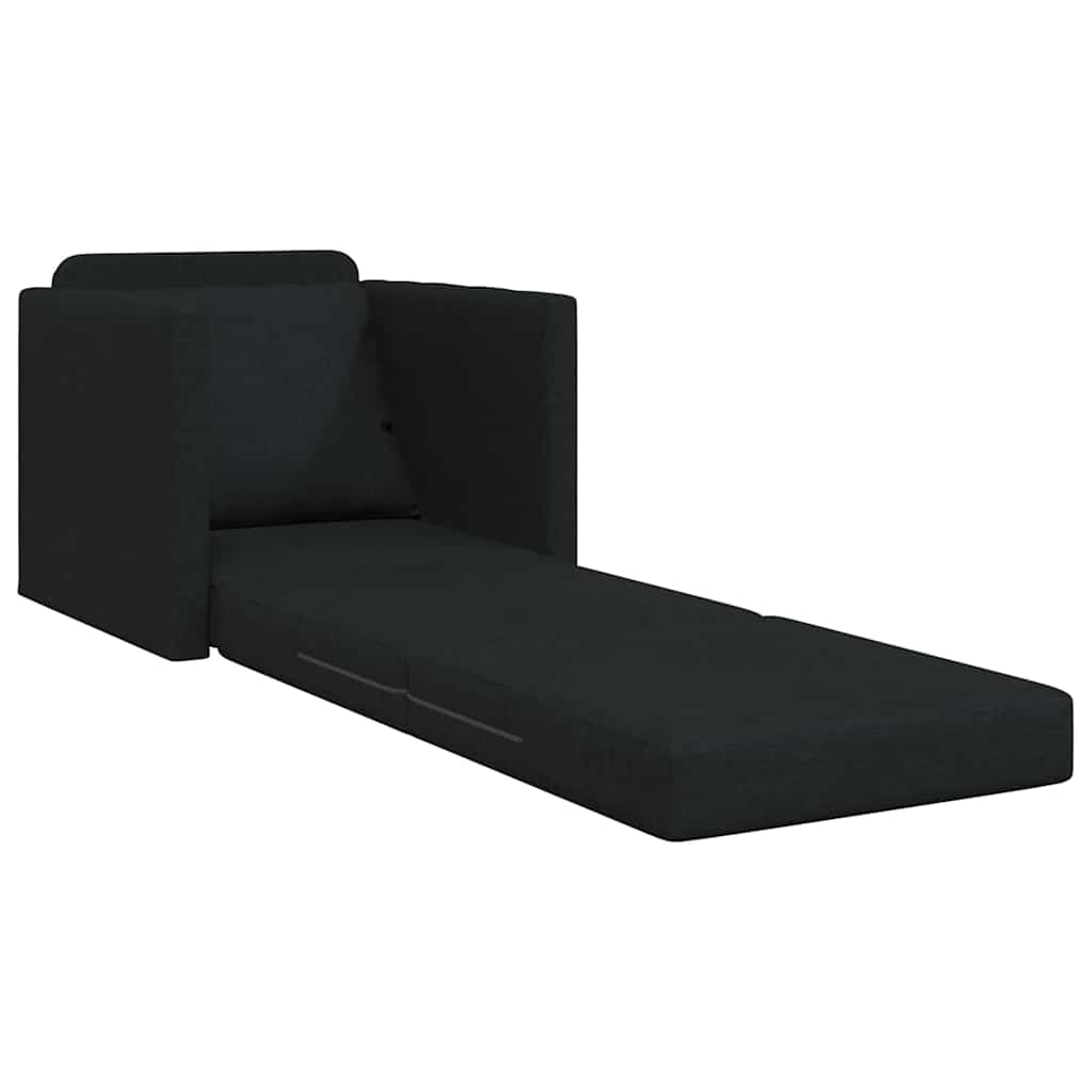 Sovesofa Sort 74 x 77 x 81 cm Fløjl