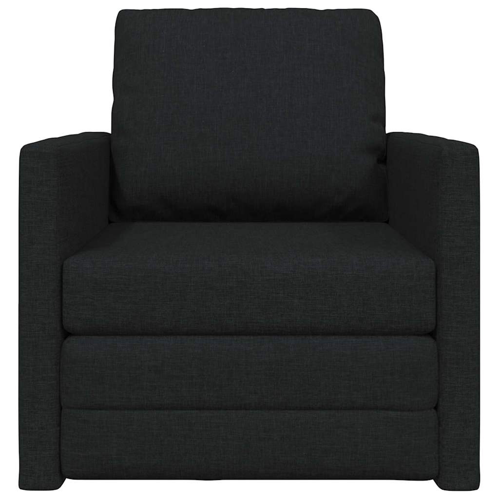 Sovesofa Sort 74 x 77 x 81 cm Fløjl