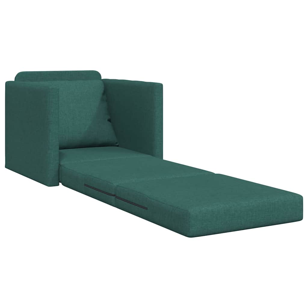 Sovesofa Mørkegrøn 74 x 77 x 81 cm Fløjl