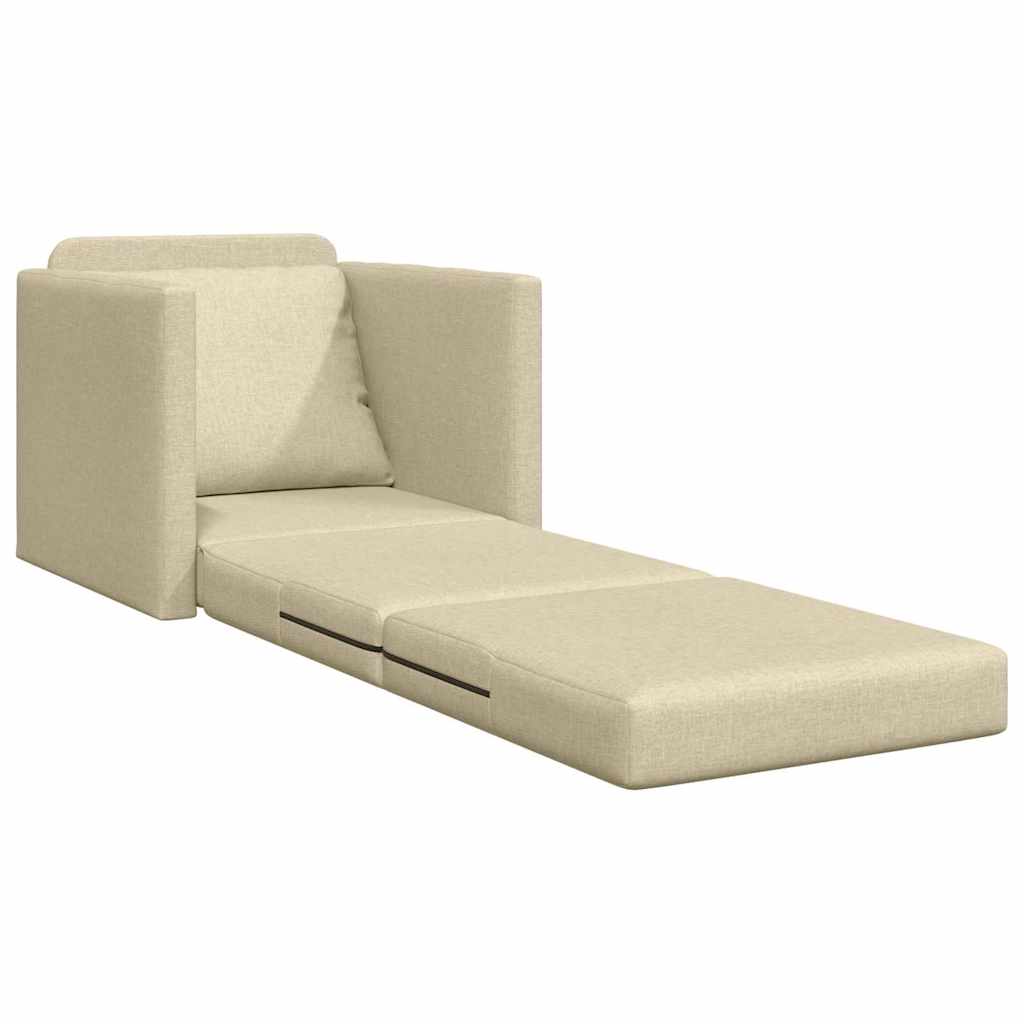 Sovesofa Creme 74 x 77 x 81 cm Fløjl