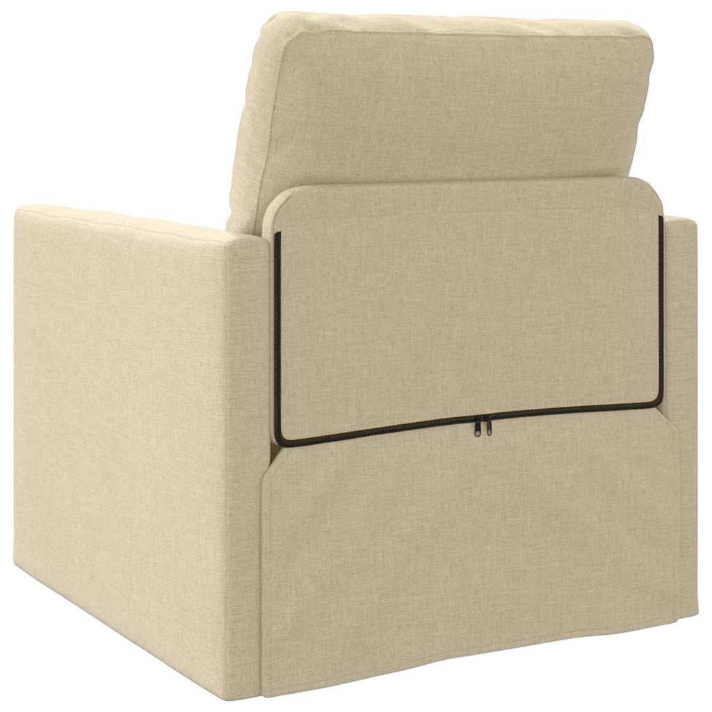 Sovesofa Creme 74 x 77 x 81 cm Fløjl