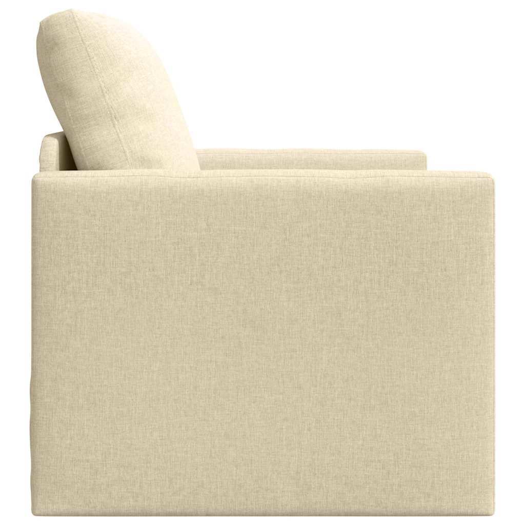 Sovesofa Creme 74 x 77 x 81 cm Fløjl