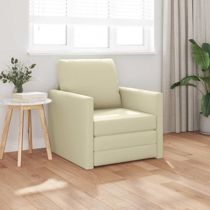 Sovesofa 60cm Creme Kunstlæder