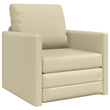 Sovesofa 60cm Creme Kunstlæder