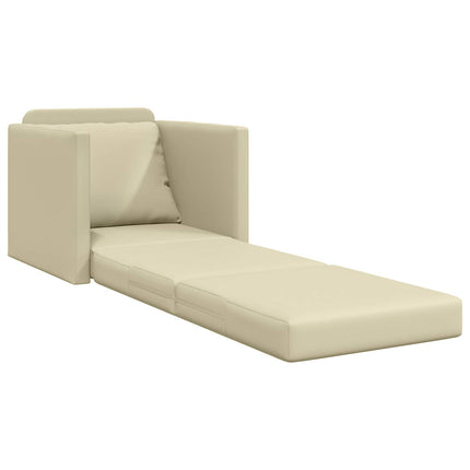 Sovesofa 60cm Creme Kunstlæder
