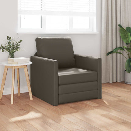 Sovesofa 60cm Grå Kunstlæder