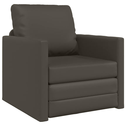 Sovesofa 60cm Grå Kunstlæder