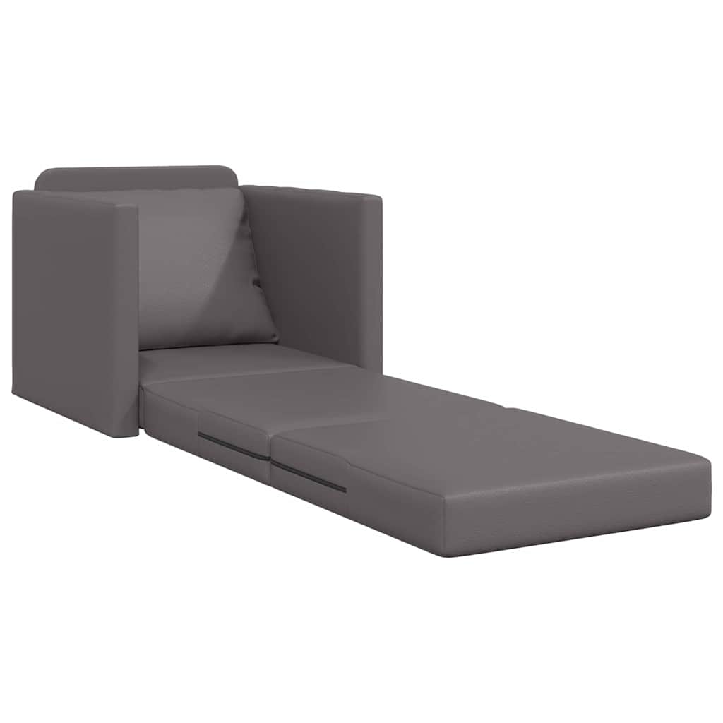 Sovesofa Grå 74 x 77 x 81 cm Fløjl