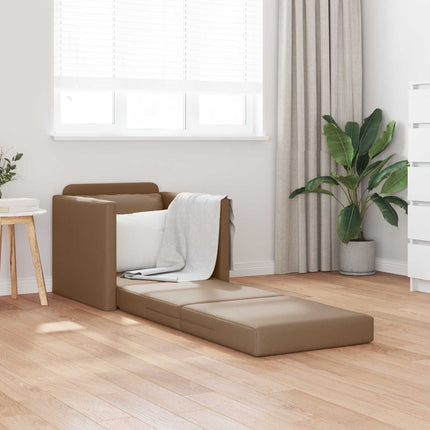 Sovesofa 60cm Cappuccino Kunstlæder