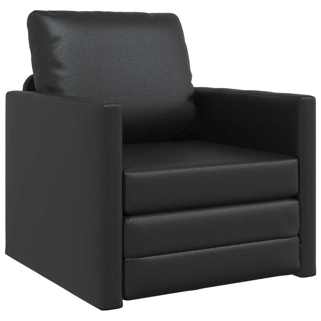 Sovesofa Sort 74 x 77 x 81 cm Fløjl