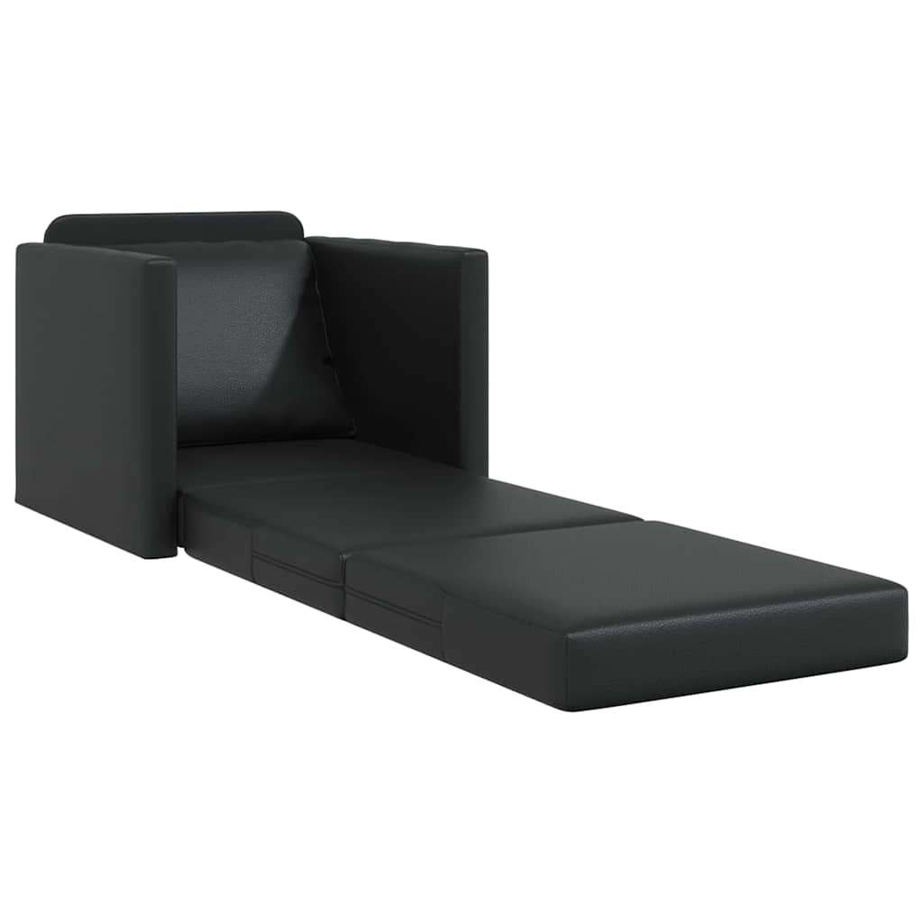 Sovesofa Sort 74 x 77 x 81 cm Fløjl