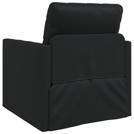 Sovesofa 60cm Sort Kunstlæder