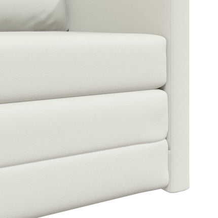 Sovesofa 60cm Hvid Kunstlæder