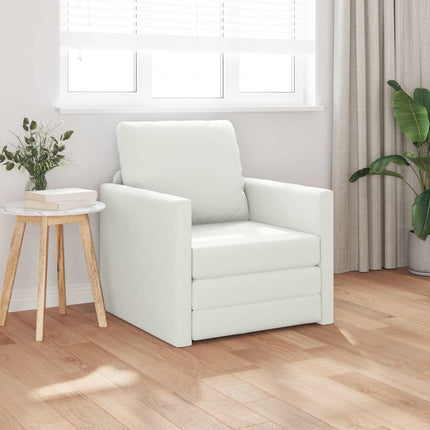 Sovesofa 60cm Hvid Kunstlæder