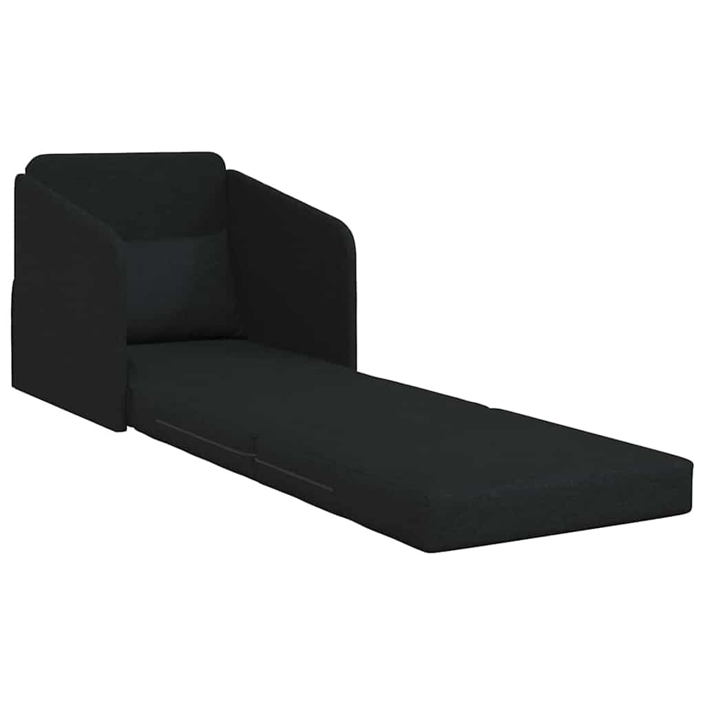 Sovesofa Sort 65 x 80 x 83 cm Fløjl