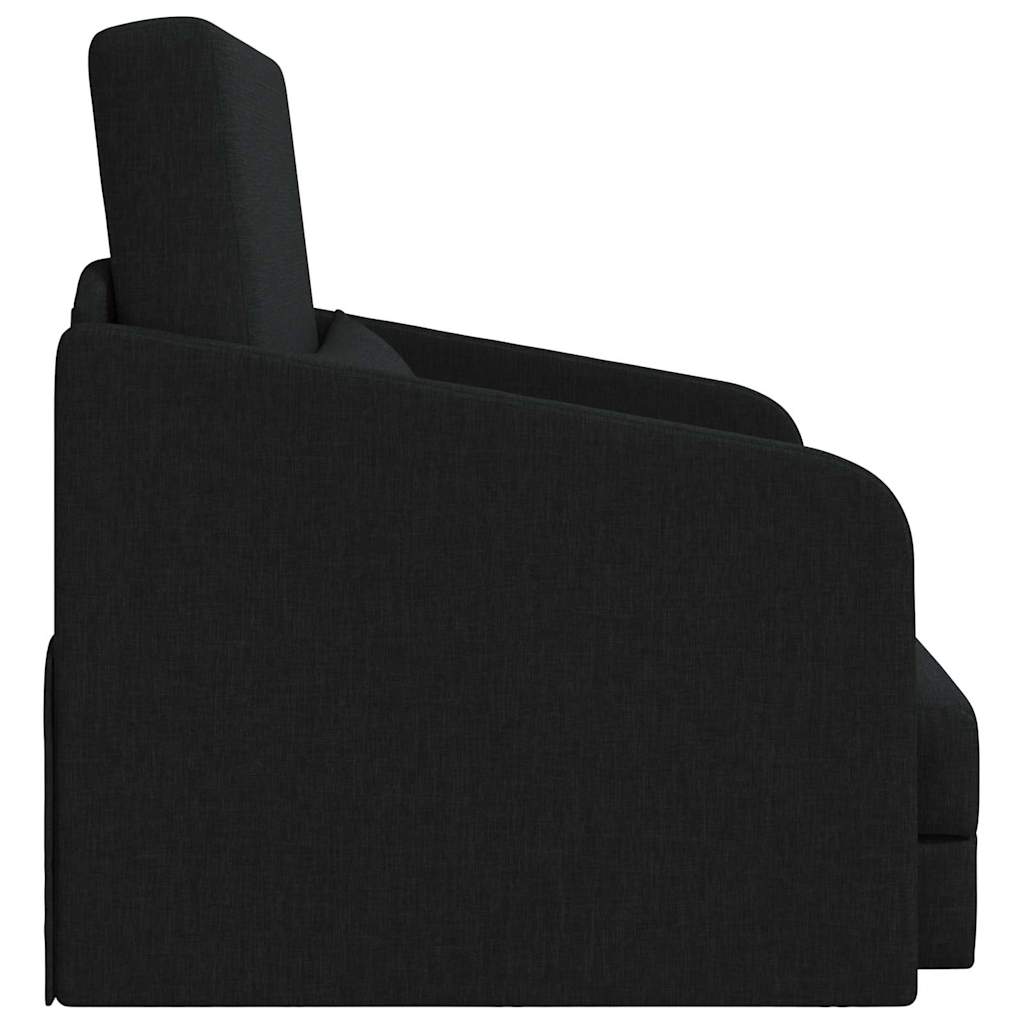 Sovesofa Sort 65 x 80 x 83 cm Fløjl