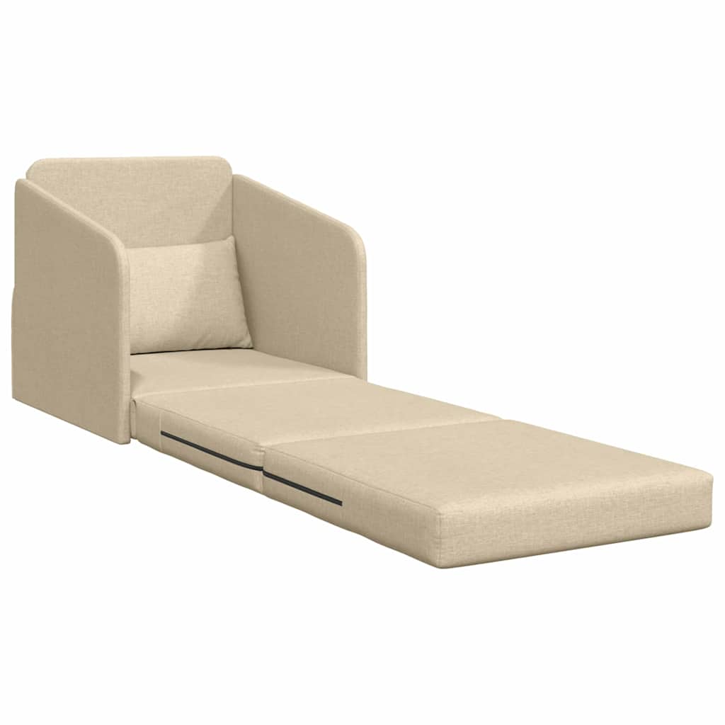 Sovesofa Creme 65 x 80 x 83 cm Fløjl
