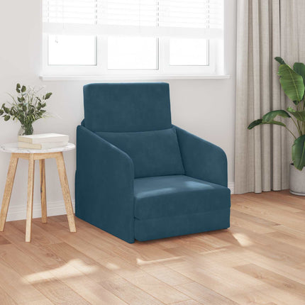 Sovesofa Blå 65 x 80 x 83 cm Fløjl