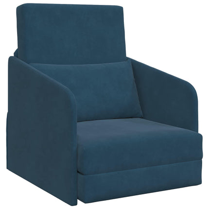Sovesofa Blå 65 x 80 x 83 cm Fløjl