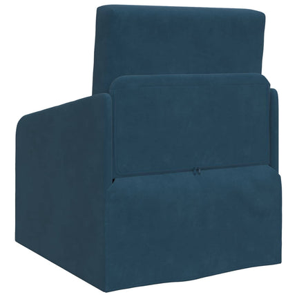 Sovesofa Blå 65 x 80 x 83 cm Fløjl