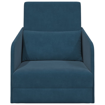 Sovesofa Blå 65 x 80 x 83 cm Fløjl