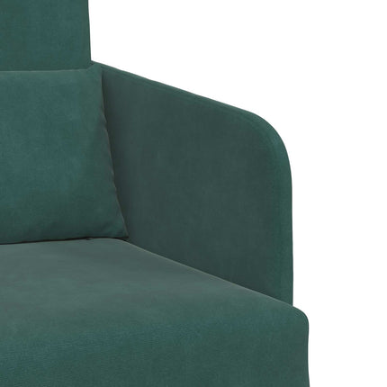 Sovesofa Mørkegrøn 65 x 80 x 83 cm Fløjl