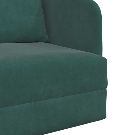 Sovesofa Mørkegrøn 65 x 80 x 83 cm Fløjl