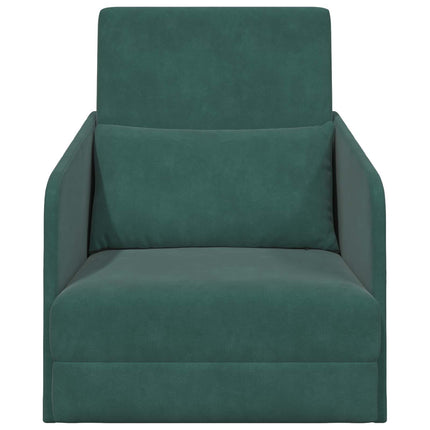 Sovesofa Mørkegrøn 65 x 80 x 83 cm Fløjl
