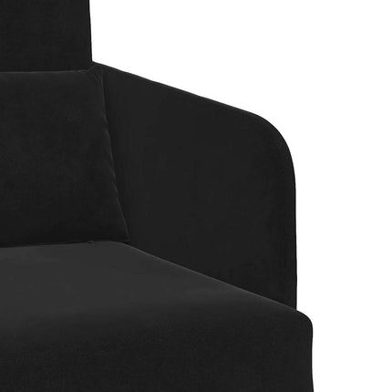 Sovesofa Sort 65 x 80 x 83 cm Fløjl