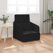 Sovesofa Sort 65 x 80 x 83 cm Fløjl