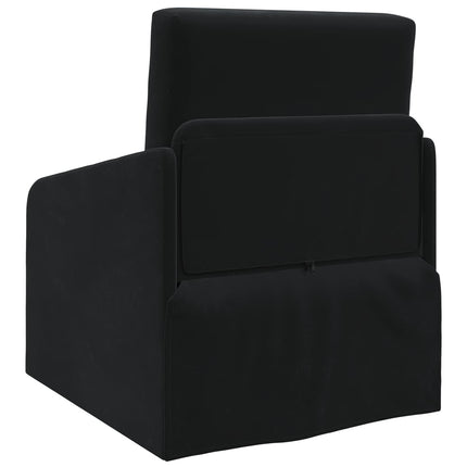 Sovesofa Sort 65 x 80 x 83 cm Fløjl